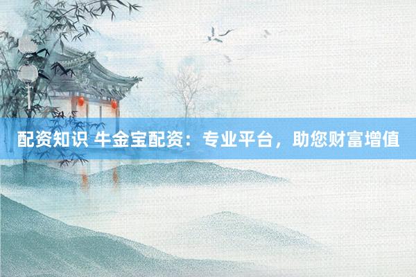 配资知识 牛金宝配资：专业平台，助您财富增值