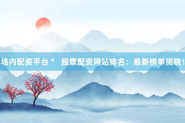 场内配资平台 *   股票配资网站排名：最新榜单揭晓！