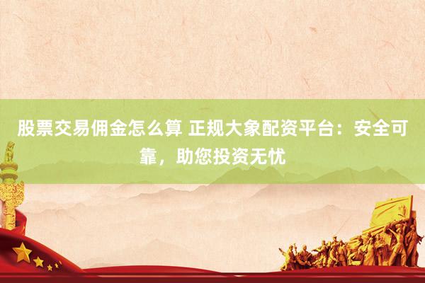 股票交易佣金怎么算 正规大象配资平台：安全可靠，助您投资无忧