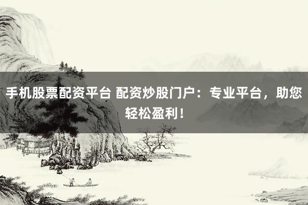 手机股票配资平台 配资炒股门户：专业平台，助您轻松盈利！