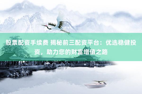 股票配资手续费 揭秘前三配资平台：优选稳健投资，助力您的财富增值之路