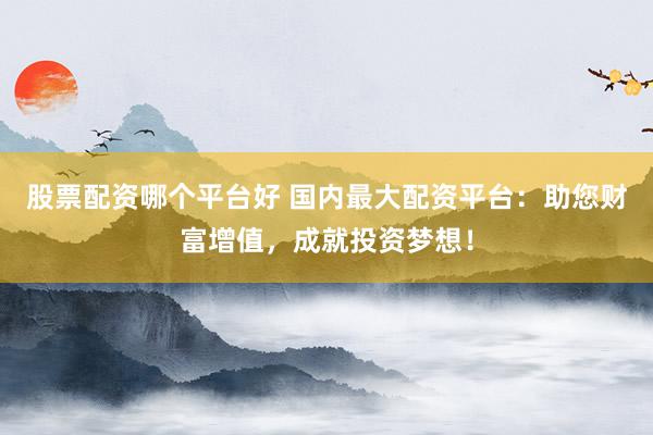 股票配资哪个平台好 国内最大配资平台：助您财富增值，成就投资梦想！