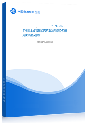 2021年中国企业管理咨询产业发展态势及投资决策建议报告